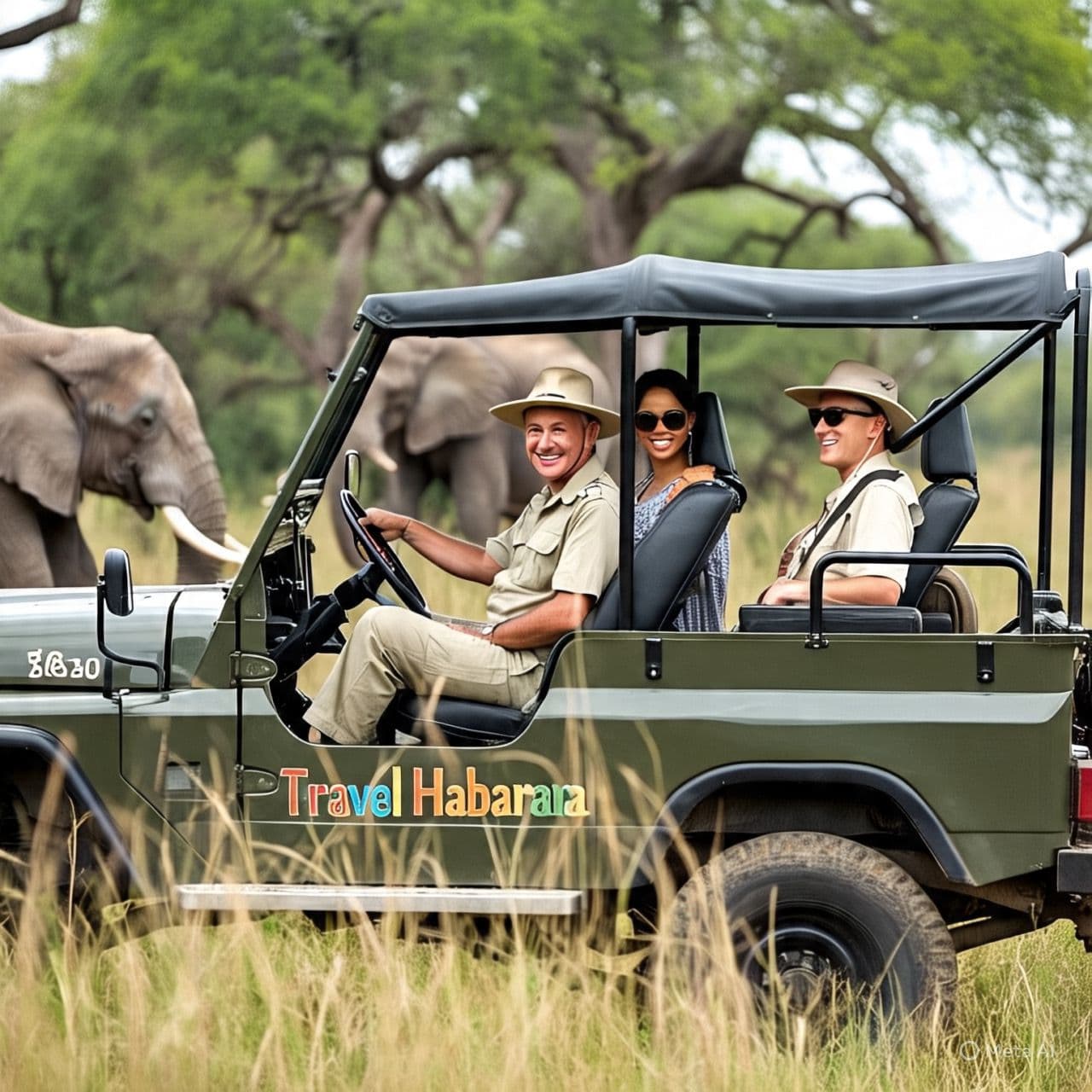 Habarana Elephant Jeep safari